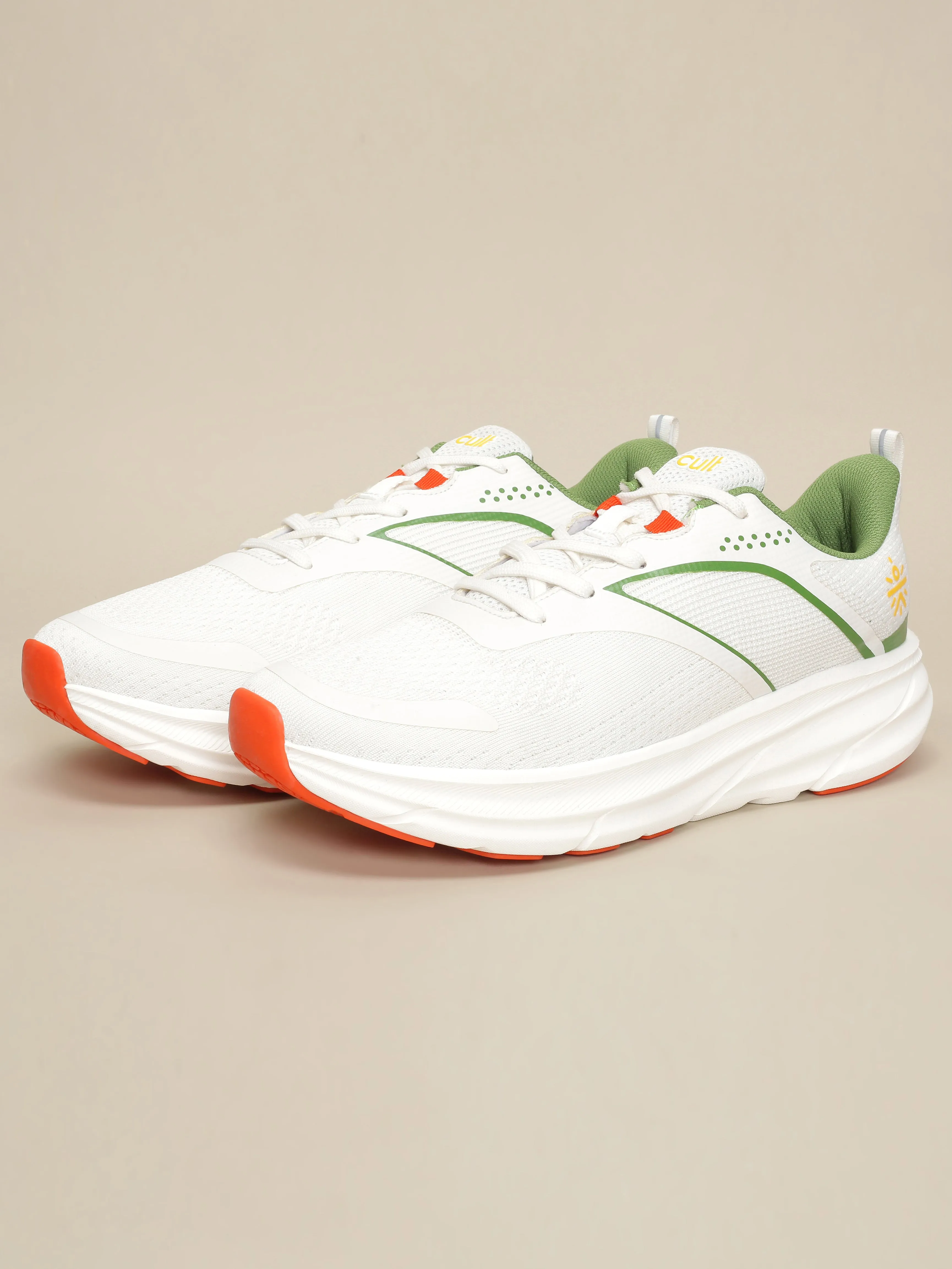 cult Men's Leap Running Shoes - Off White