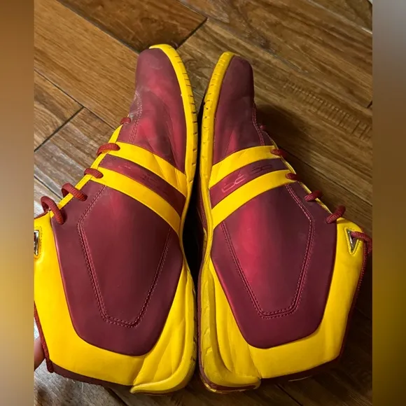 Dada Baller Supreme Burgundy Gold Men‎ Sneakers Shoes Size 13