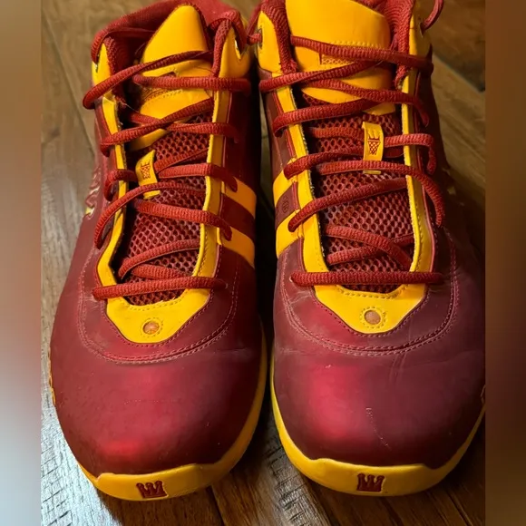 Dada Baller Supreme Burgundy Gold Men‎ Sneakers Shoes Size 13