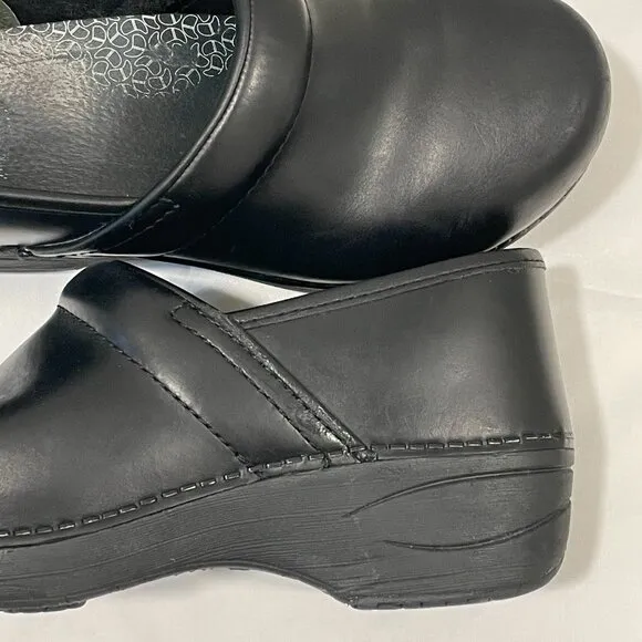 DANSKO Classic Professional &quot;Cabrio&quot; Leather Clog, Black - 36-5.5/6