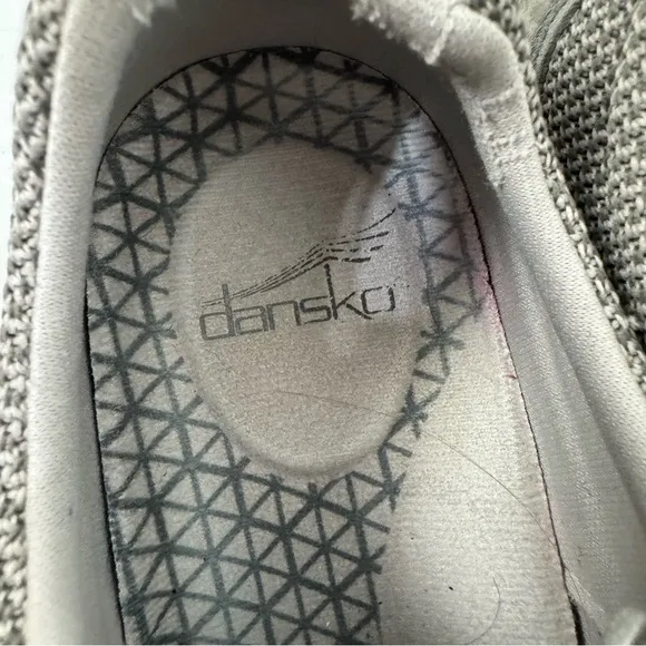 Dansko Grey Gray Leather Clogs Shoes Comfort