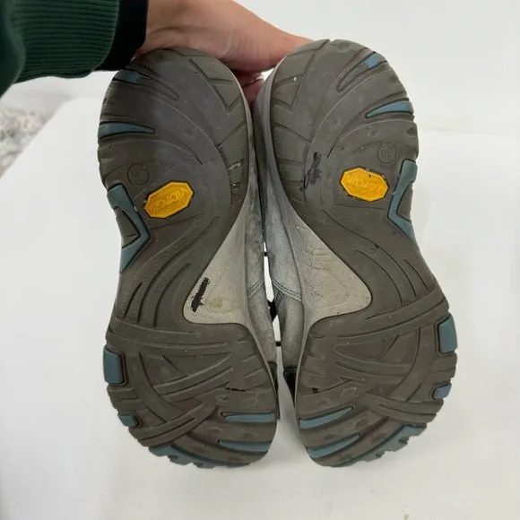 Dansko Grey Gray Leather Clogs Shoes Comfort