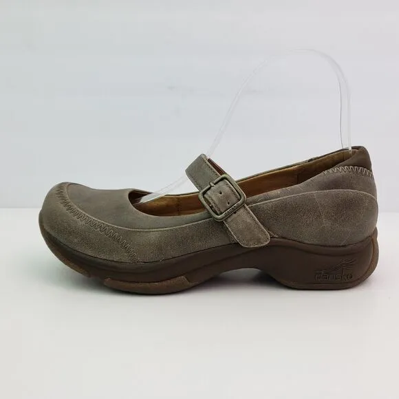 Dansko Kate Womens Size EU 38 US 7.5-8 Brown Leather Comfort Mary Jane Shoes