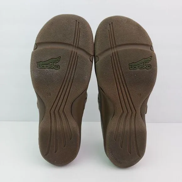 Dansko Kate Womens Size EU 38 US 7.5-8 Brown Leather Comfort Mary Jane Shoes