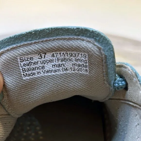 Dansko Orli Blue Aqua Leather Lace-Up Shock Sole Comfort Sneakers US‎ Size 6.5