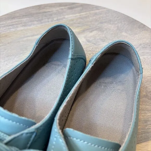Dansko Orli Blue Aqua Leather Lace-Up Shock Sole Comfort Sneakers US‎ Size 6.5