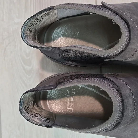 Dansko Women Lizette Waterproof Nubuck Ankle Leather Boots shoes sz 37/6.5-7