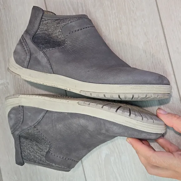 Dansko Women Lizette Waterproof Nubuck Ankle Leather Boots shoes sz 37/6.5-7