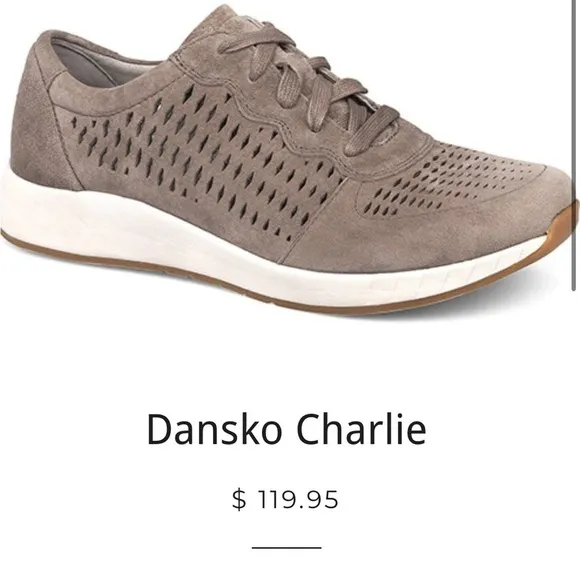 Dansko Women’s Charlie sneaker shoes Tan suede Size 39