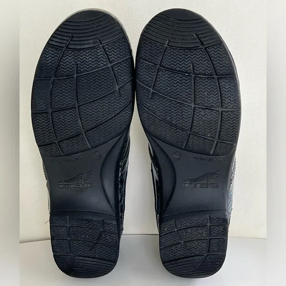 Dansko Women's Size US 8.5 - 9 EU 39 LT Pro Blue Waves Clogs Professional Shoes
