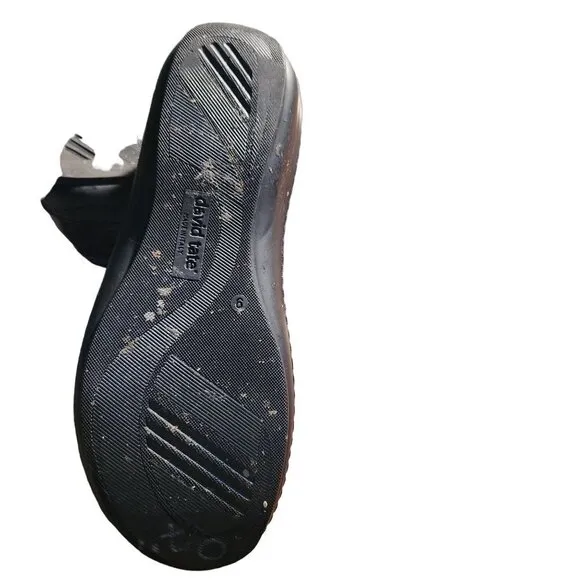 David Tate Evita Leather Fabric Slip On Comfort Shoes Size 9