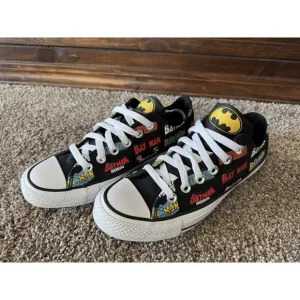 DC BATMAN Unisex Converse Chuck Taylor All Star CTAS LOW TOP Shoes 167319C