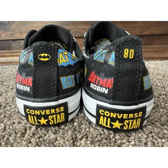 DC BATMAN Unisex Converse Chuck Taylor All Star CTAS LOW TOP Shoes 167319C