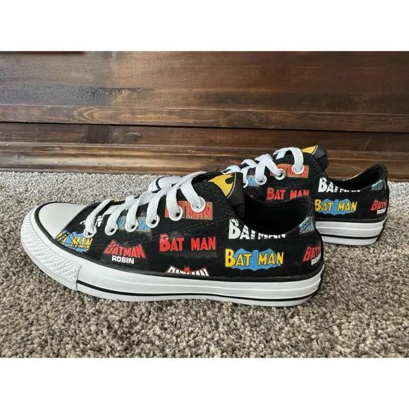 DC BATMAN Unisex Converse Chuck Taylor All Star CTAS LOW TOP Shoes 167319C