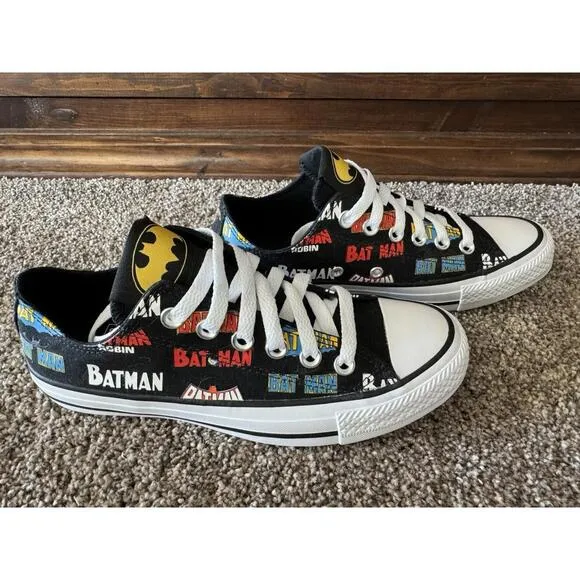 DC BATMAN Unisex Converse Chuck Taylor All Star CTAS LOW TOP Shoes 167319C