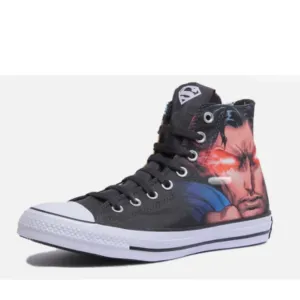 DC Comics Superman Converse All Star High Top Shoes - Size 6/6.5