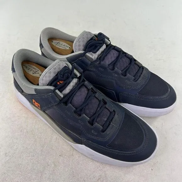 DC Shoes Men's DC-Metric Sneakers US 10 Low-Top Athletic Shoes Navy/Orange