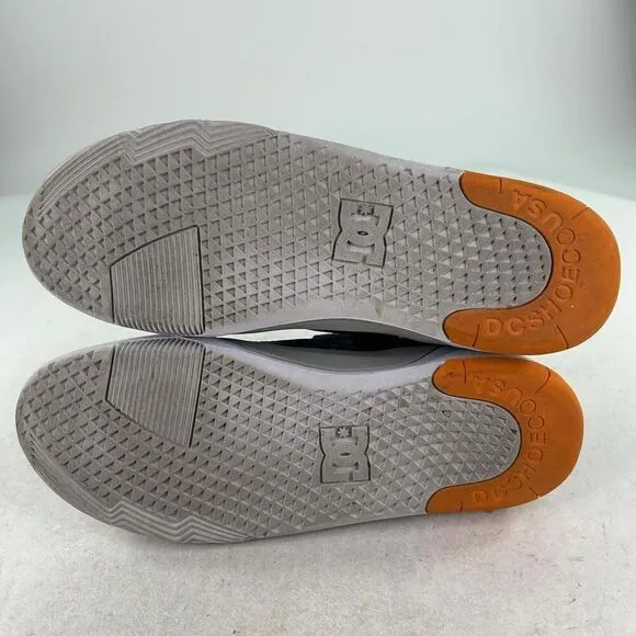 DC Shoes Men's DC-Metric Sneakers US 10 Low-Top Athletic Shoes Navy/Orange