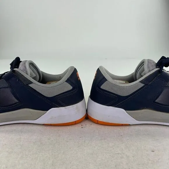 DC Shoes Men's DC-Metric Sneakers US 10 Low-Top Athletic Shoes Navy/Orange