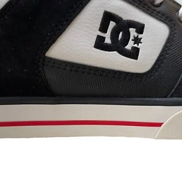 DC Shoes Men's Pure Skateboard  Shoes White/Red/White 300660 SIZE 11