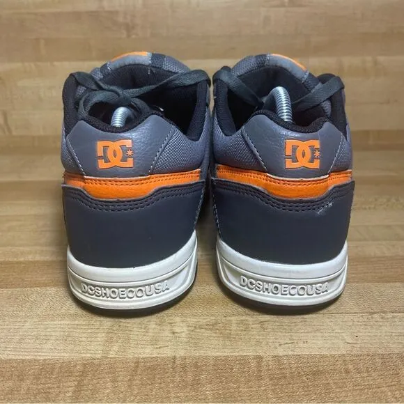 DC Shoes Men's Stag Low Top Sneaker Shoes Gray/Orange Skate Shoes 320188 Mens 11