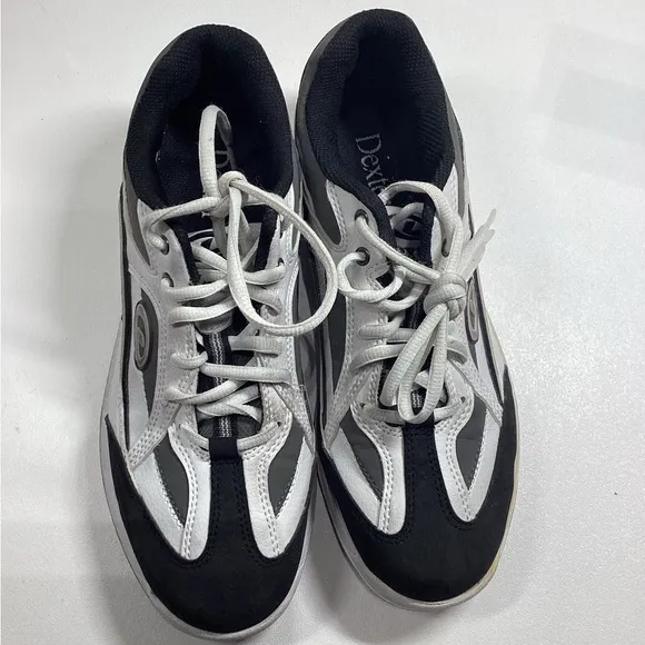 Dexter Dexter Jason III Slide-Rite Black‎ White Bowling Shoes Men's Size 7 M
