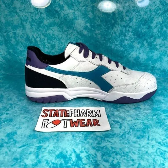 Diadora Maverick ‘Purple/Blue’ Men’s Retro Low Top Leather Lifestyle Shoes