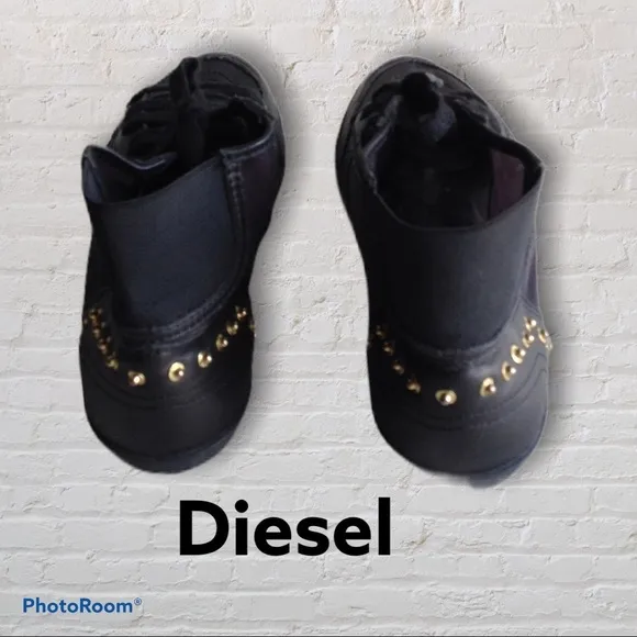 DIESEL Black Daily High Top Sneakers.  Lux**