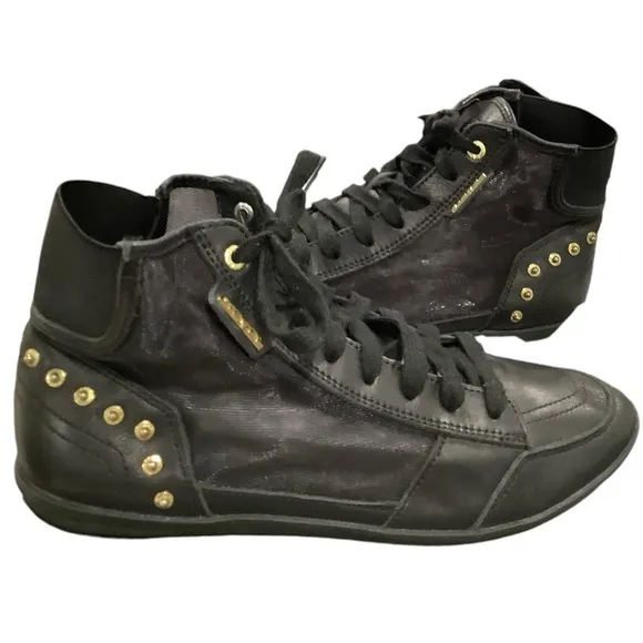 DIESEL Black Daily High Top Sneakers.  Lux**