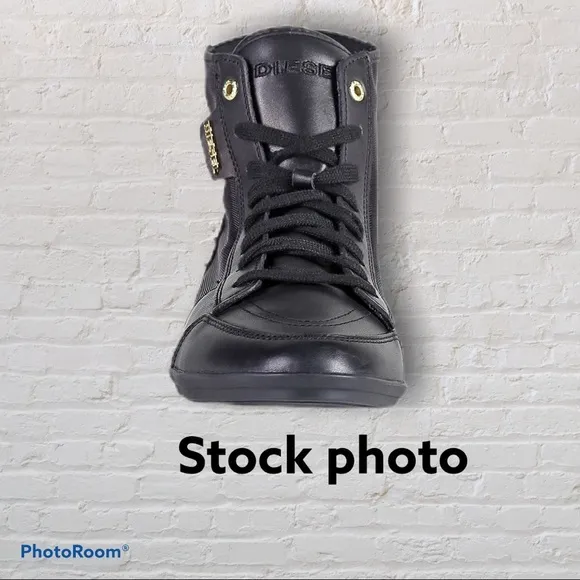 DIESEL Black Daily High Top Sneakers.  Lux**