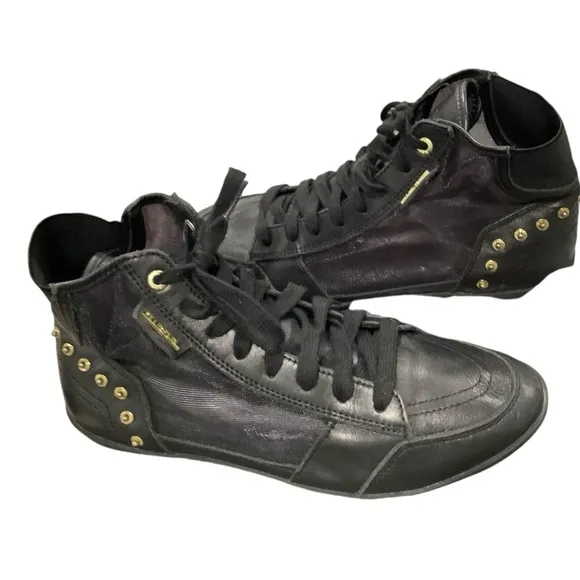 DIESEL Black Daily High Top Sneakers.  Lux**