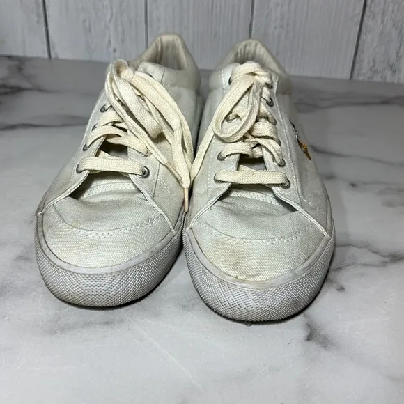 Disney Mickey Mouse Sneakers White Tennis Shoes Woman's Size 10 Vintage 90's