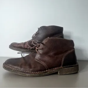 Dockers 90-28459 Mens Tussoc Brown Leather Lace Up Chukka Boots Size 12 M