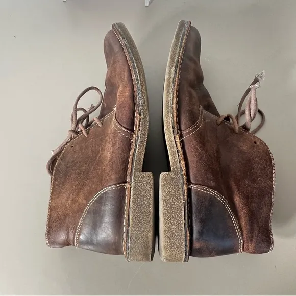 Dockers 90-28459 Mens Tussoc Brown Leather Lace Up Chukka Boots Size 12 M