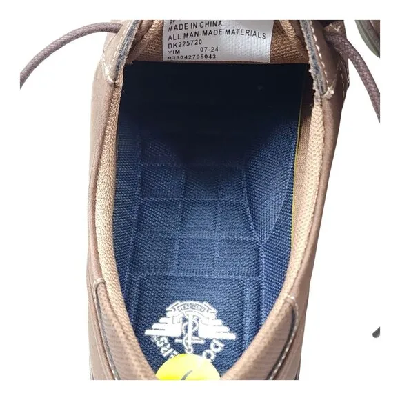 Dockers Mens Comfort Flex Brown Casual Lace-Up Shoes 9M Shock Absorbent Insole