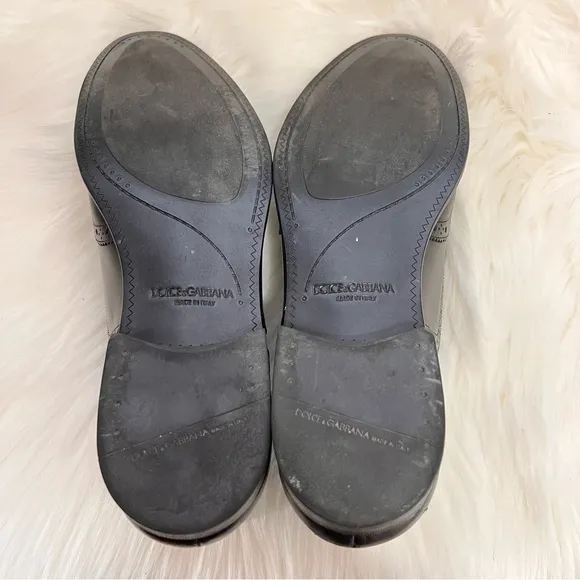 Dolce Gabbana 5756 Made in Italy Size 9 Black shoes Lace Up Wingtip