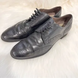 Dolce Gabbana 5756 Made in Italy Size 9 Black shoes Lace Up Wingtip