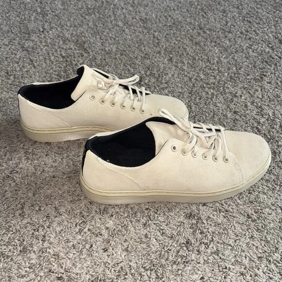 Dr Doc Martens Dante Sneaker Suede Beige Tan Airwair Shoes Mens Size 12 Low Top