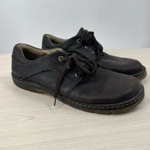 Dr Doc Martens Mens 14 Ordell Brown Leather Low Top Casual Shoes Chunky 11194
