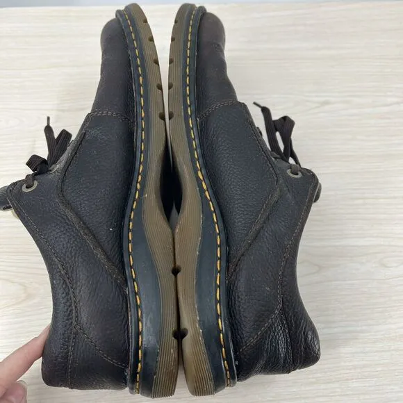 Dr Doc Martens Mens 14 Ordell Brown Leather Low Top Casual Shoes Chunky 11194