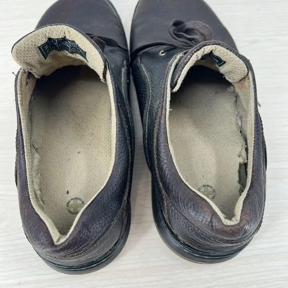 Dr Doc Martens Mens 14 Ordell Brown Leather Low Top Casual Shoes Chunky 11194