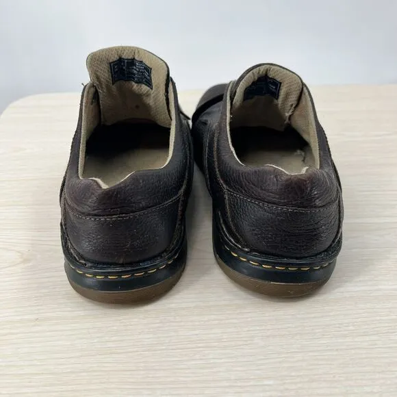 Dr Doc Martens Mens 14 Ordell Brown Leather Low Top Casual Shoes Chunky 11194