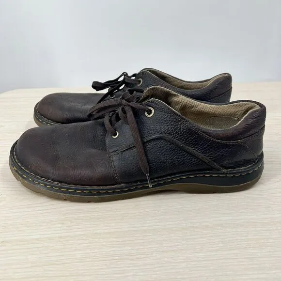 Dr Doc Martens Mens 14 Ordell Brown Leather Low Top Casual Shoes Chunky 11194