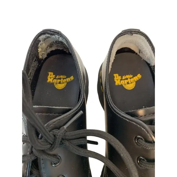 Dr Martens 1461 Bex Black Smooth Leather Lace-Up Shoes Unisex 9 M / 10 L 8931