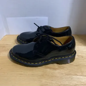 DR MARTENS 1461 BLACK PATENT LEATHER OXFORD SHOES Women Size US 6= UK‎ 4= EU 37