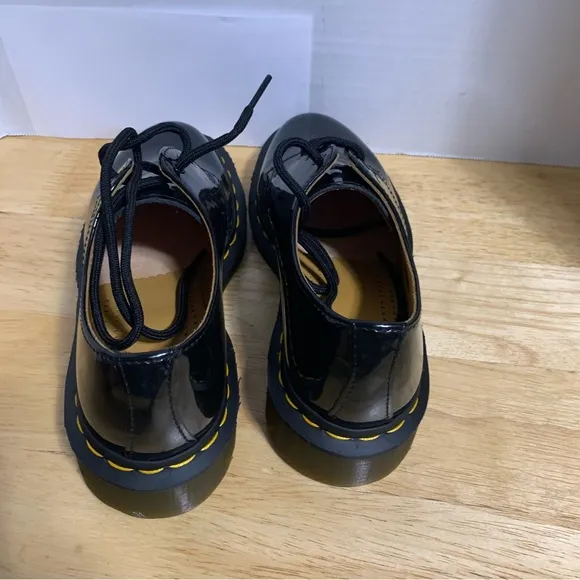 DR MARTENS 1461 BLACK PATENT LEATHER OXFORD SHOES Women Size US 6= UK‎ 4= EU 37