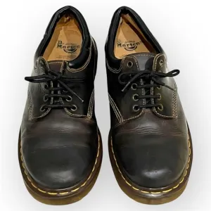 Dr. Martens 8053 Crazy Horse dark brown leather shoes, low top, unisex, sz 11 M
