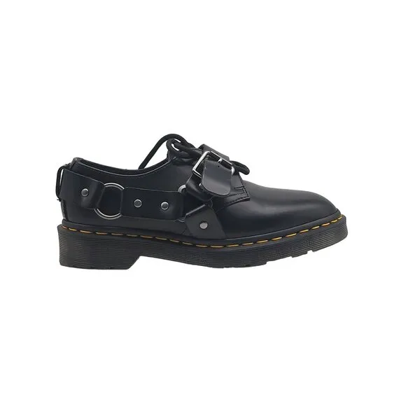Dr. Martens Black Leather Henree Derbys Oxford Shoes Size Men's 5 Women's 6