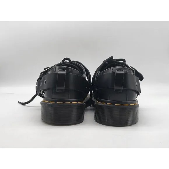 Dr. Martens Black Leather Henree Derbys Oxford Shoes Size Men's 5 Women's 6