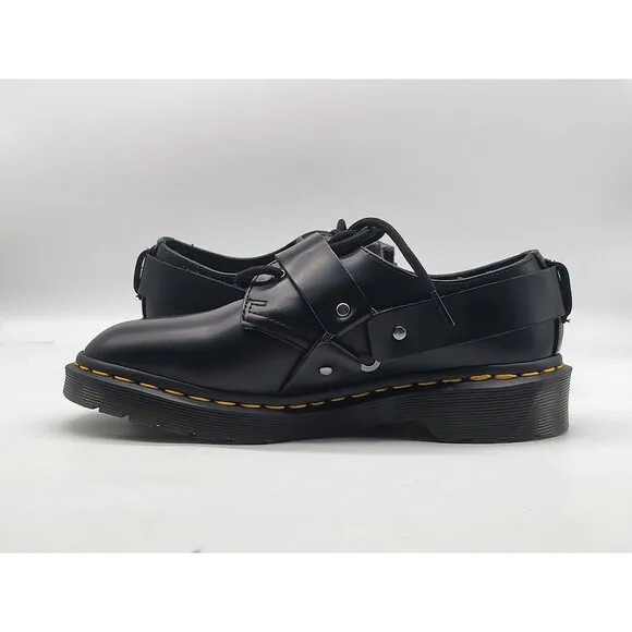Dr. Martens Black Leather Henree Derbys Oxford Shoes Size Men's 5 Women's 6